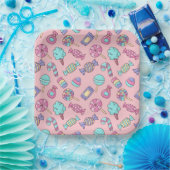 Assiettes En Carton Soirée d'anniversaire de Candy (Fête)