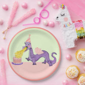 Assiettes En Carton Soirée d'anniversaire du Cute Dragon (Fête)