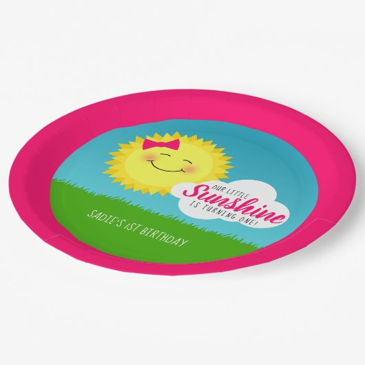 Assiettes En Carton Soirée d'anniversaire du dimanche (Angle)