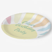 Assiettes En Carton Soirée d'anniversaire du dimanche (Angle)