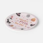 Assiettes En Carton Soirée d'Anniversaire rose (Angle)