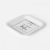 Assiettes En Carton Soirée d'avant" Soirée de répétition Soirée de bie (Angulaire)