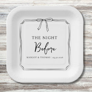 Assiettes En Carton Soirée d'avant" Soirée de répétition Soirée de bie