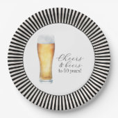 Assiettes En Carton Soirée de 50e anniversaire (Devant)