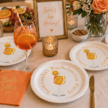 Soirée de Bachelorette personnalisée Aperol Spritz