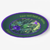 Assiettes En Carton Soirée de la gloire Fleurs sauvages (Angle)