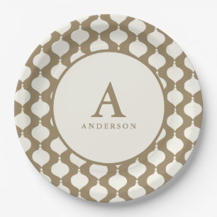 Assiettes En Carton Soirée de Noël élégante et vintage