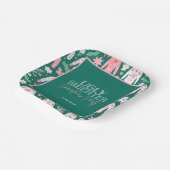 Assiettes En Carton Soirée de Noël mignonne et douce (Angulaire)