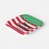 Assiettes En Carton Soirée de Noël sur mesure (Angulaire)