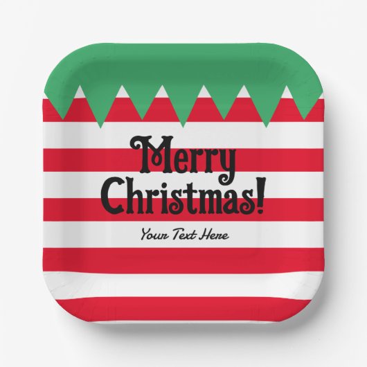 Assiettes En Carton Soirée de Noël sur mesure (Recto)