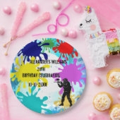 Assiettes En Carton Soirée de Paintball (Fête)