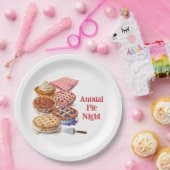 Assiettes En Carton Soirée de partage de tarte (Fête)