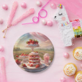 Assiettes En Carton Soirée de pique-nique à la fraise décadente (Fête)