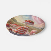 Assiettes En Carton Soirée de pique-nique à la fraise décadente (Angle)