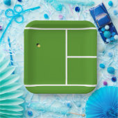 Assiettes En Carton Soirée de tennis créative (Fête)