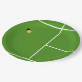 Assiettes En Carton Soirée de tennis créative (Angle)
