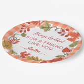 Assiettes En Carton Soirée de Thanksgiving (Angle)