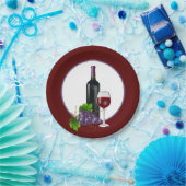 Assiettes En Carton Soirée dégustation de vin élégante (Fête)