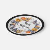 Assiettes En Carton Soirée d'Halloween pour les petits (Angle)