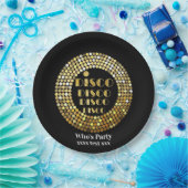 Assiettes En Carton soirée disco soirée danse les années 70 or disco p (Fête)