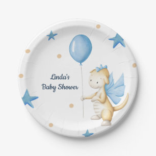 Assiettes En Carton Soirée du Baby shower du Cute Dragon