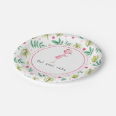 Assiettes En Carton Soirée Flamant rose (Angle)