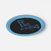 Assiettes En Carton Soirée Gotham Knights dans le logo (Angle)