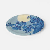 Assiettes En Carton Soirée Lune Arbre Bleu Lune (Angle)