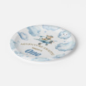 Assiettes En Carton Soirée Skyward de l'ours : Plaque Papier d'anniver (Angle)