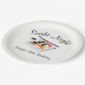 Assiettes En Carton Soirée Sushi (Angle)