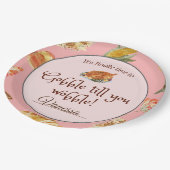 Assiettes En Carton Soirée Thanksgiving Pink Friedsgiving (Angle)
