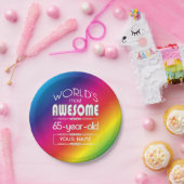 Assiettes En Carton soixante-cinquième Arc-en-ciel fabuleux des mondes (Fête)