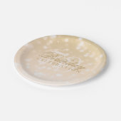 Assiettes En Carton soixante-dixième Lumières d'étincelle de Bokeh (Angle)