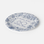 Assiettes En Carton Soixantième plaque à papier de fête d'anniversaire (Angle)