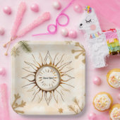 Assiettes En Carton "Solara Luxe Design" (Fête)