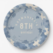 Soldat de camouflage bleu Anniversaire de l'armée