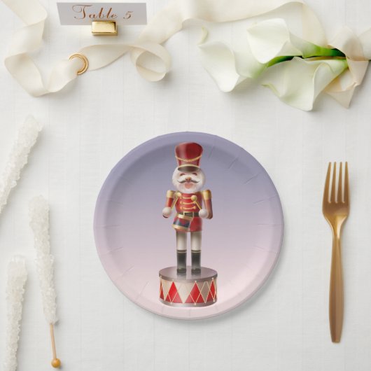 Assiettes En Carton Soldat de chien Nutcracker (Mariage)