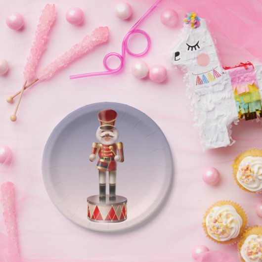 Assiettes En Carton Soldat de chien Nutcracker (Fête)