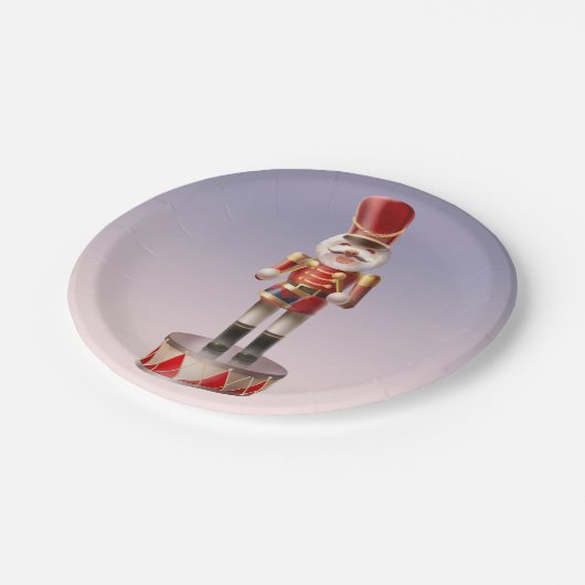 Assiettes En Carton Soldat de chien Nutcracker (Angle)