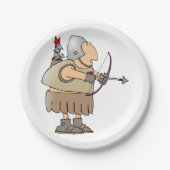 Assiettes En Carton Soldat médiéval (Devant)