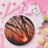 Assiettes En Carton Soleil dans l'herbe Plaques papier personnalisées  (Fête)