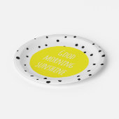 Assiettes En Carton Soleil du bon matin | Plaques pois (Angle)
