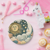 Assiettes En Carton Soleil et LuneSoleil enfant (Fête)