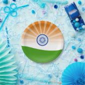 Assiettes En Carton Soleil "indien" (Fête)