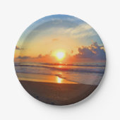 Assiettes En Carton Soleil océanique (Devant)