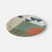 Assiettes En Carton Soleil Rouge III (Angle)