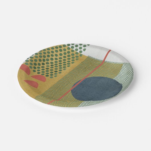 Assiettes En Carton Soleil Rouge IV (Angle)