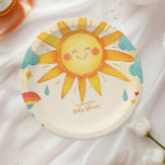 Assiettes En Carton Soleil Sexe Neutre Boho Sun<br><div class="desc">Faites-vous plaisir avec Sunshine Gender Neutral Boho Sun Paper Plates! Présentant un design chic de soleil boho avec des tons chauds et neutres comme le beige, la terre cuite et la crème, ces assiettes apportent une touche moderne et neutre pour chaque événement. Parfait pour les baby showers, les anniversaires ou...</div>