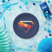 Assiettes En Carton Soleil Tourner Superman Shield (Fête)