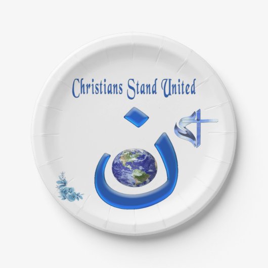 Assiettes En Carton Solidarité chrétienne (Devant)